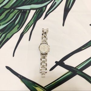 CHARMING CHARLIE Silver Braided Band Watch